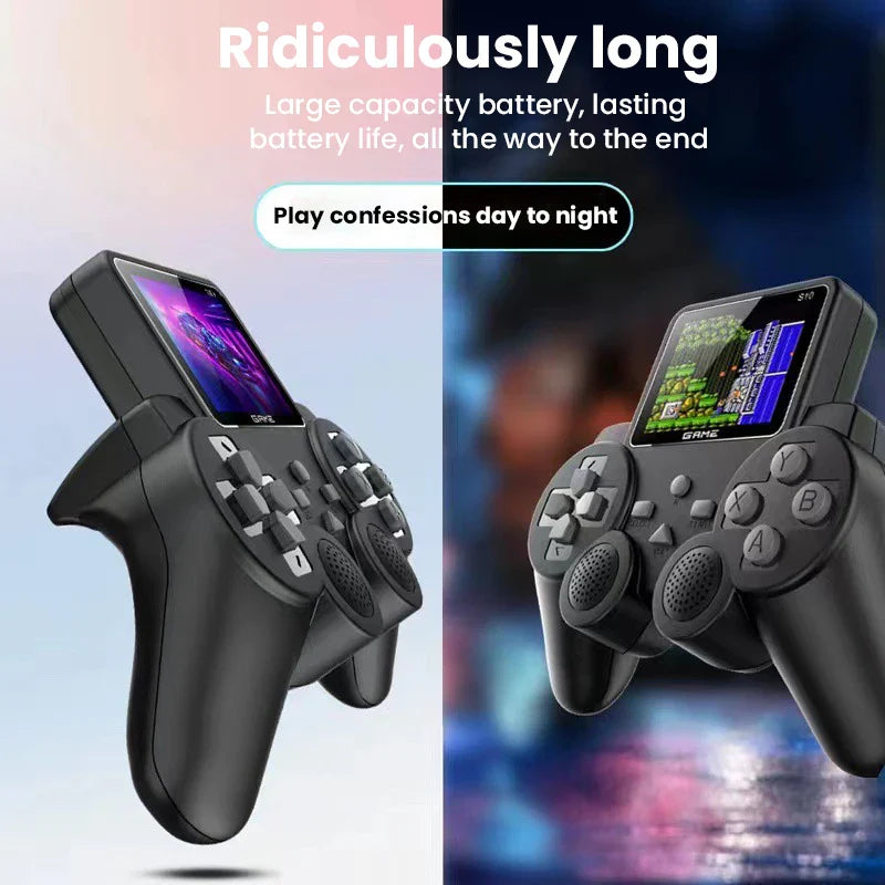 Handheld gaming console toy for kids with action adventure games