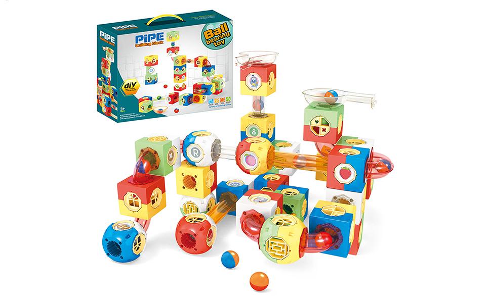 98-Piece Marble Ball Pipe Building Blocks