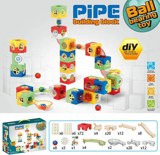 98-Piece Marble Ball Pipe Building Blocks