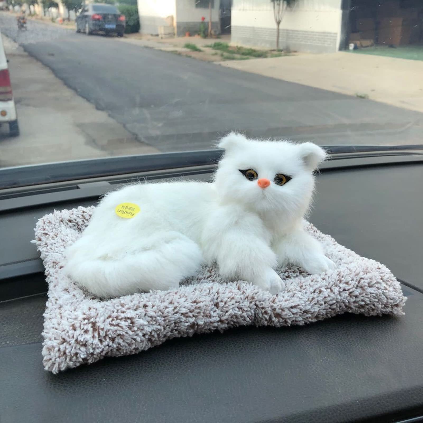 Car Ornament Simulation Sounding Medium Cats Plush Toy