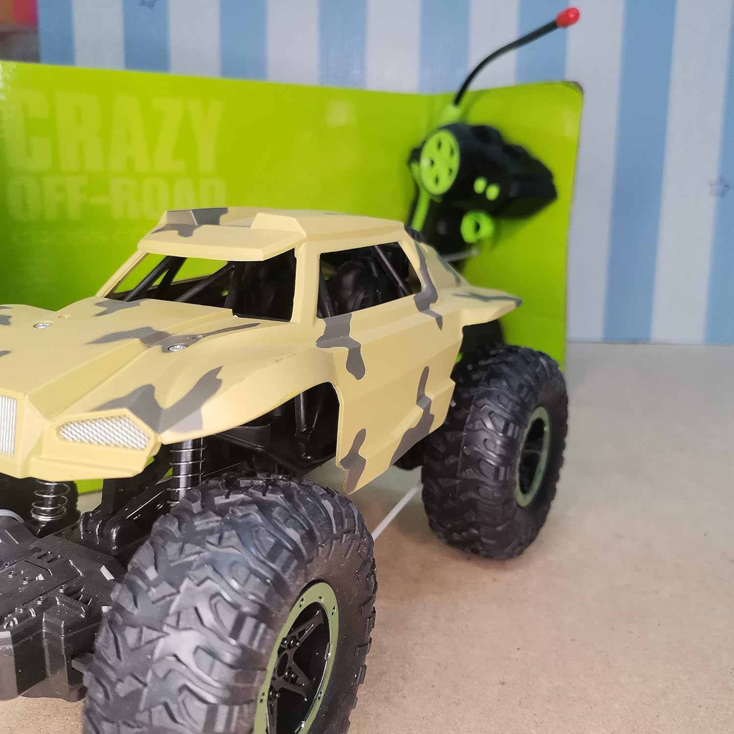 Crazy Off-Road RC toy truck.