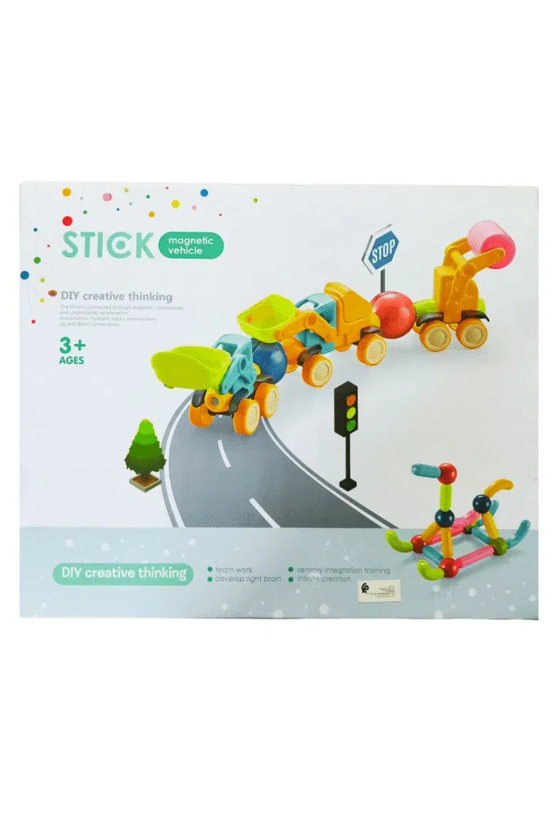 Toys Station Stick Magnetic Vehicle (37 Pieces)