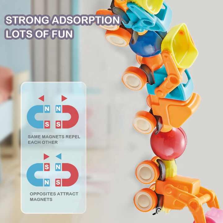 Toys Station Stick Magnetic Vehicle (37 Pieces)