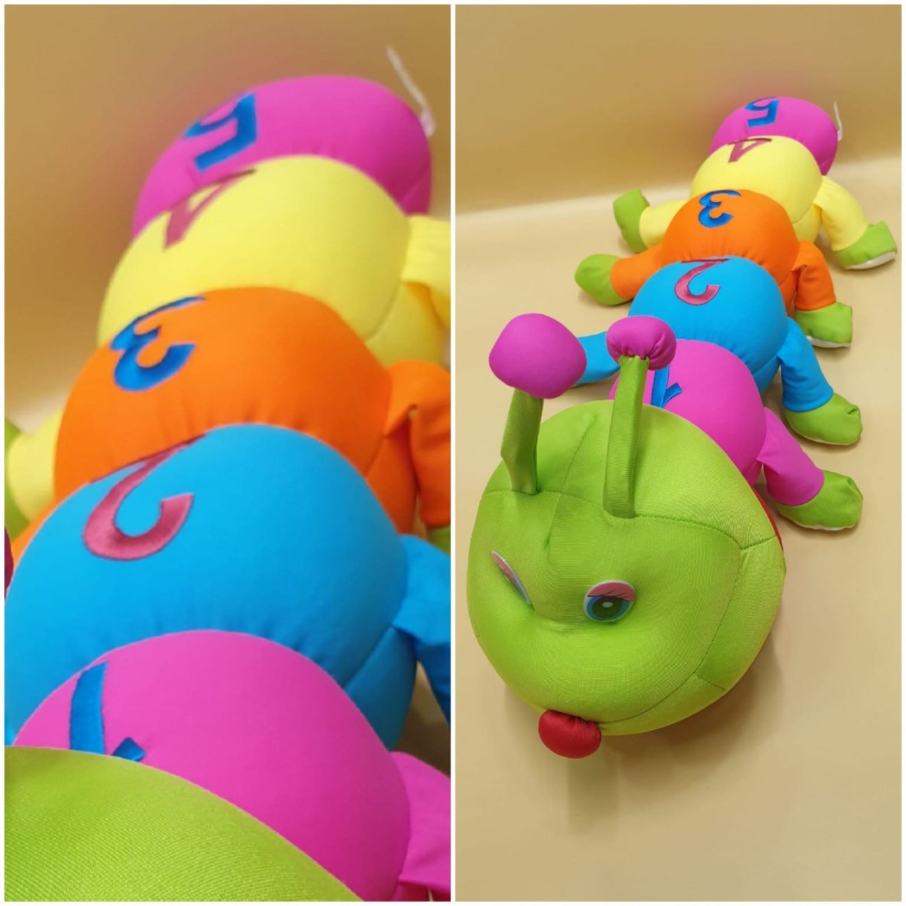 Colorful Caterpillar Plush Toy – 60cm