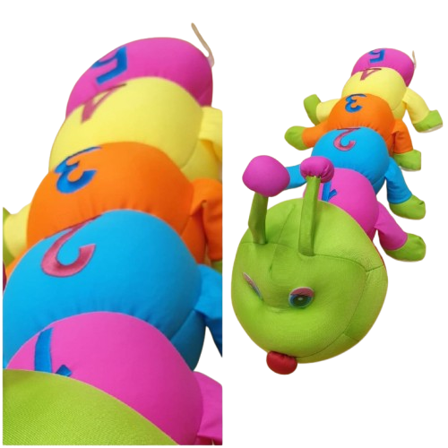 Colorful Caterpillar Plush Toy – 60cm
