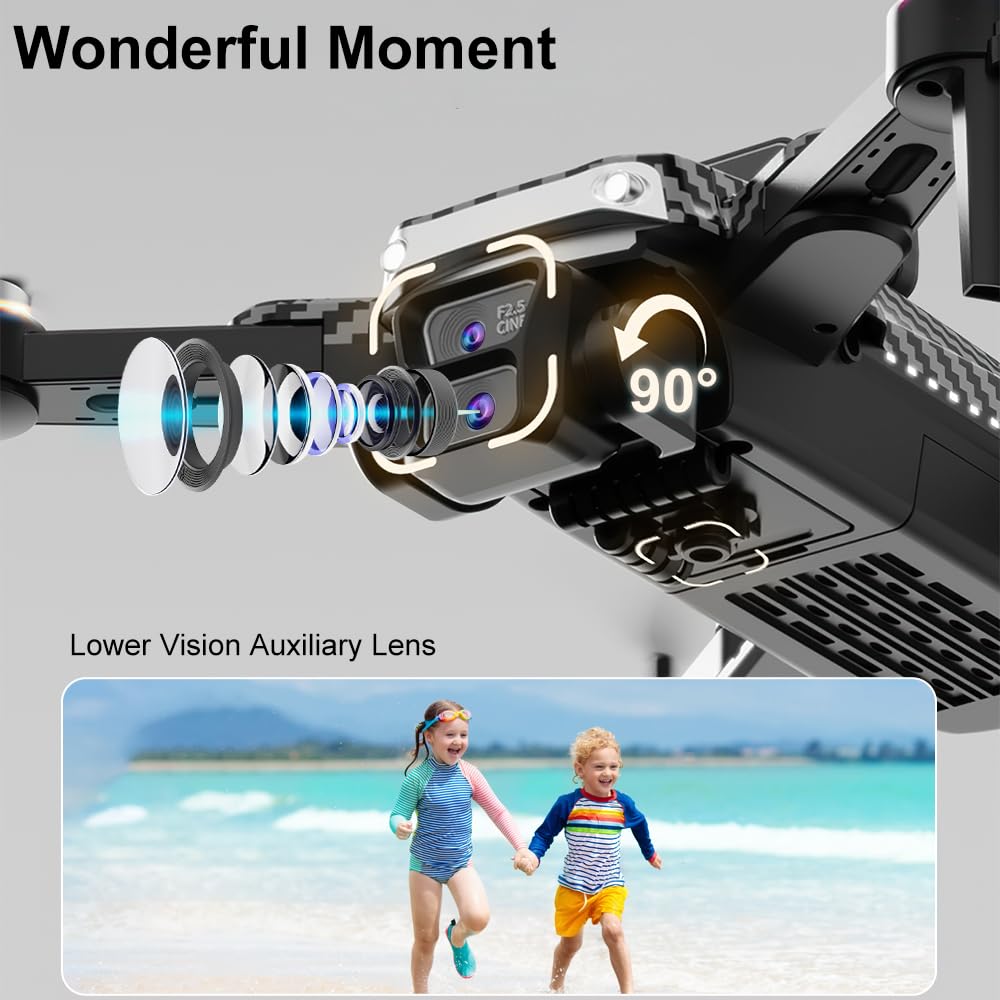 4K Dual Camera Drone with 4.3-inch Screen