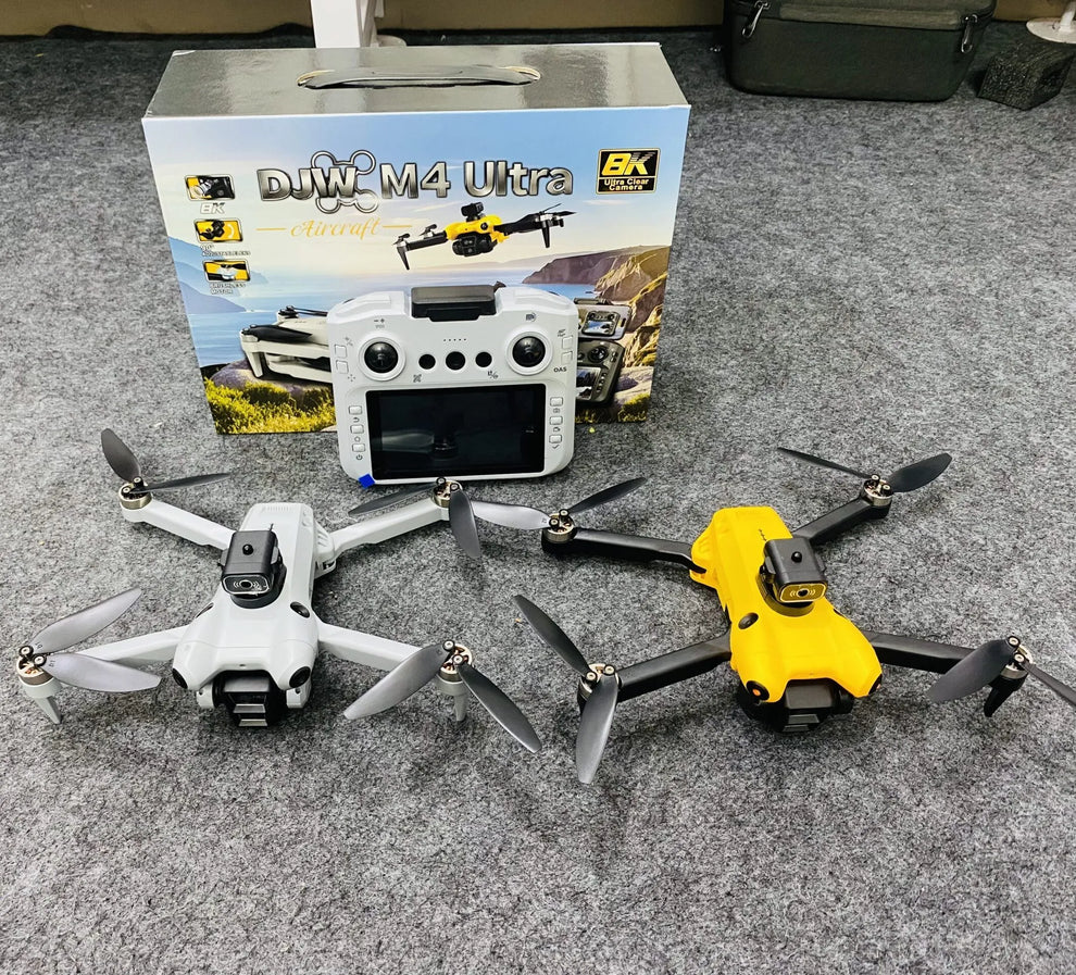DJW M4 Ultra 4K Dual Camera Drone with 4.3-inch Screen