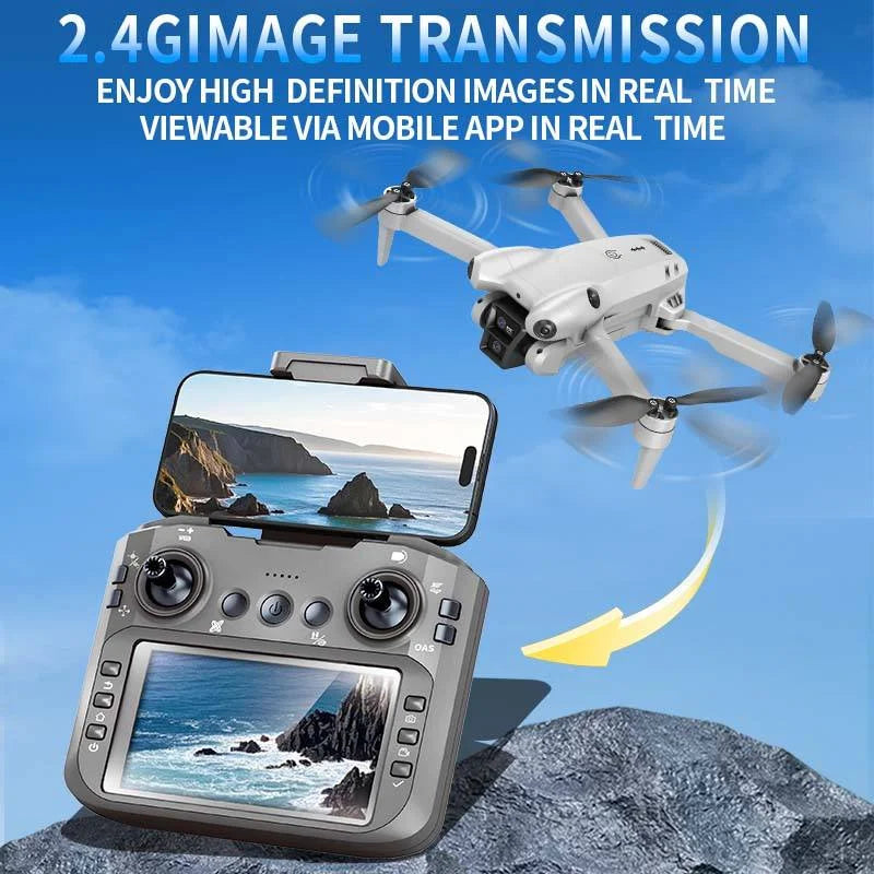 DJW M4 Ultra 4K Dual Camera Drone with 4.3-inch Screen