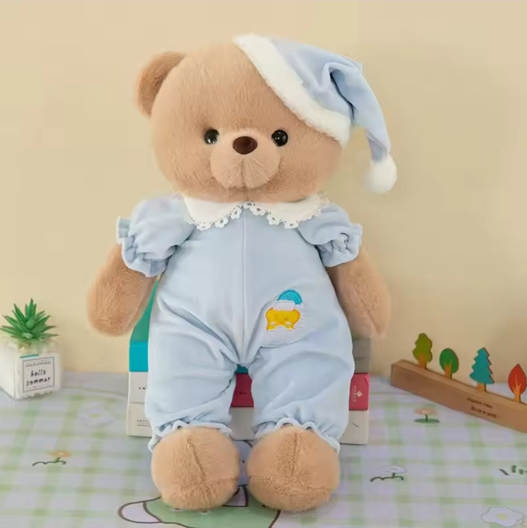 Good Night Teddy Bear Plush Toy (2 Sizes), (2 Colors)