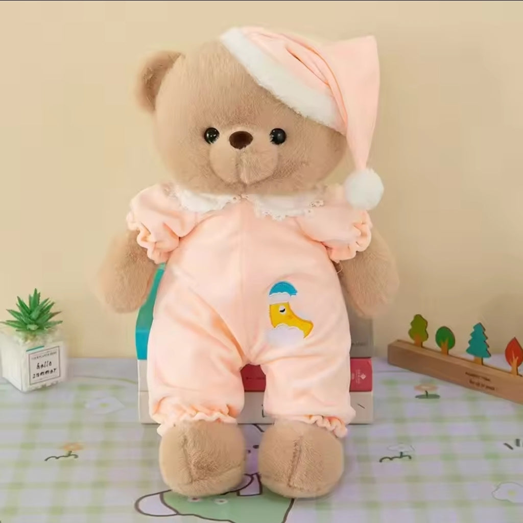 Good Night Teddy Bear Plush Toy (2 Sizes), (2 Colors)