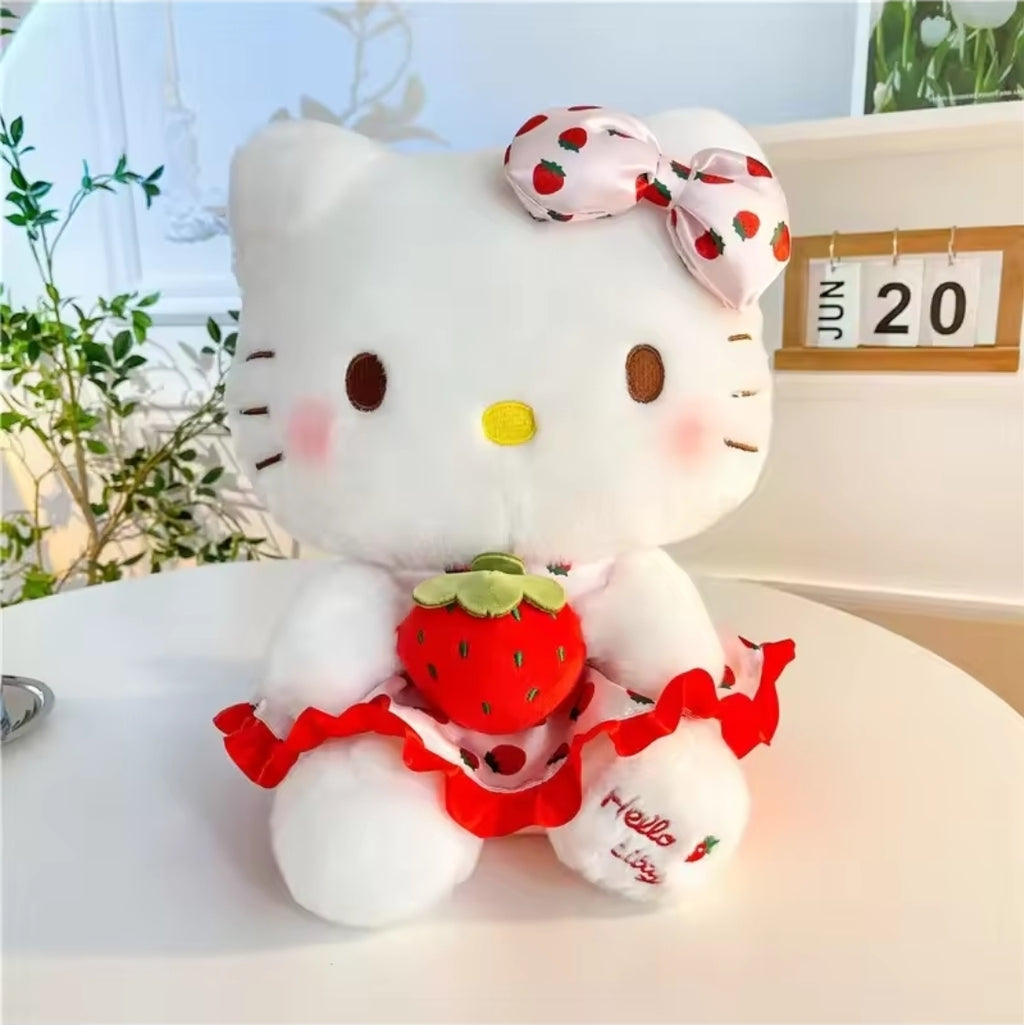Hello Kitty With Strawberry - 40cm Plush Toy