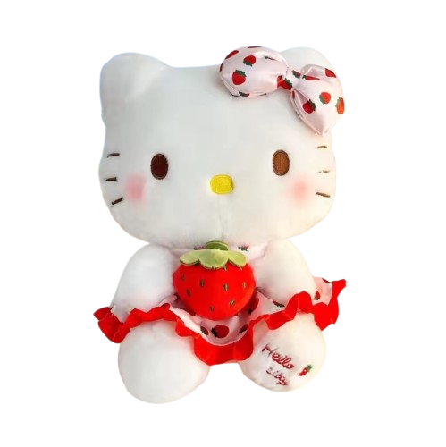Hello Kitty With Strawberry - 40cm Plush Toy