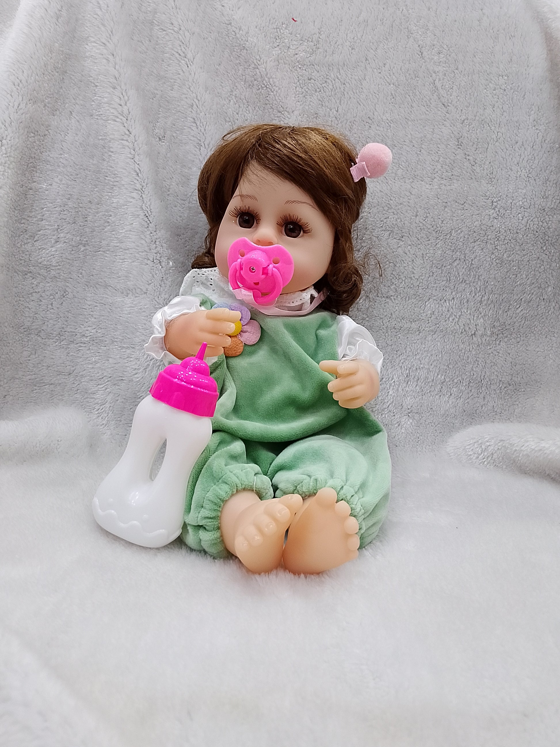 38cm Silicone Baby Doll | Soft Kids Doll in Pakistan