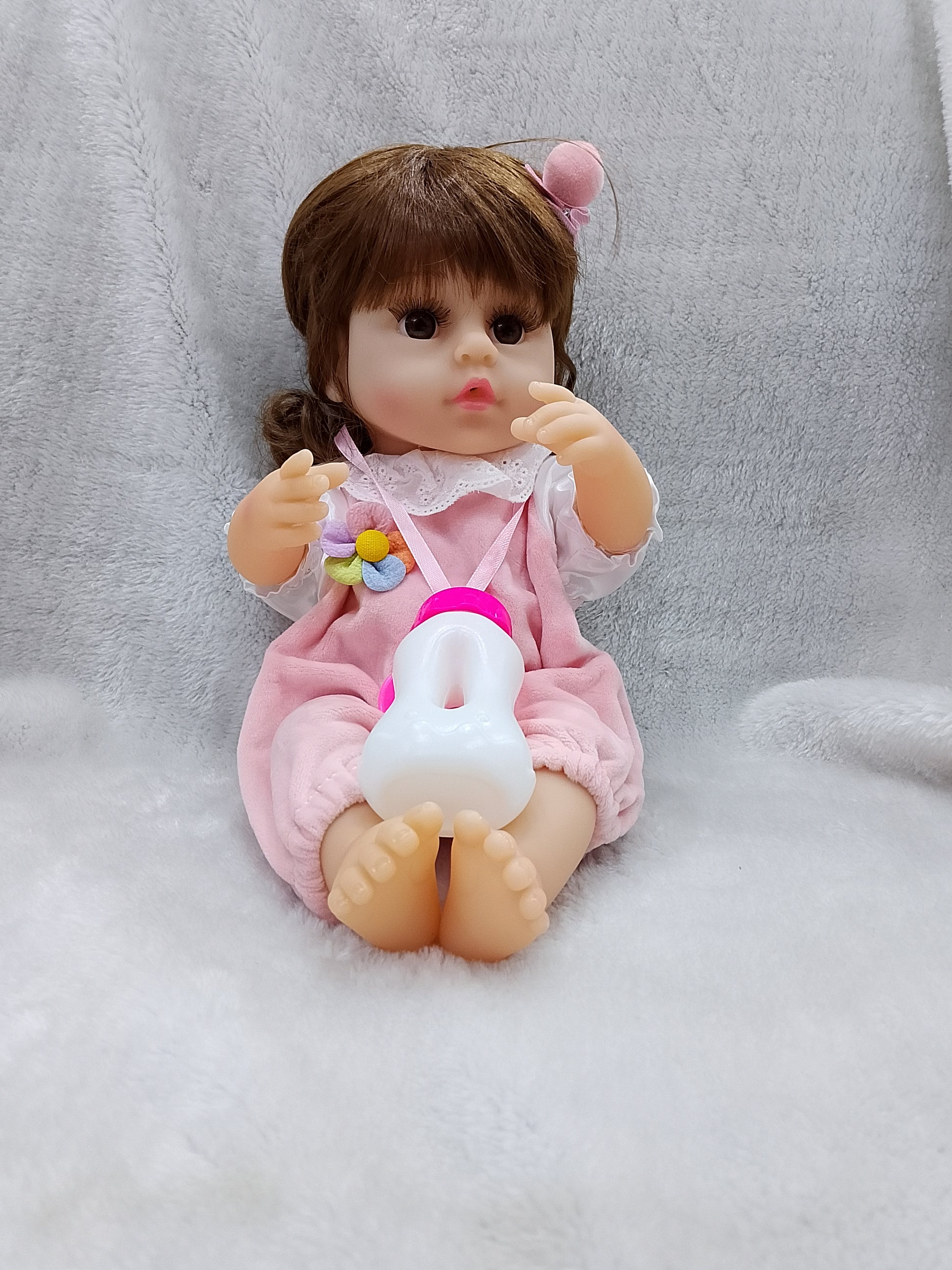 38cm Silicone Baby Doll | Soft Kids Doll in Pakistan