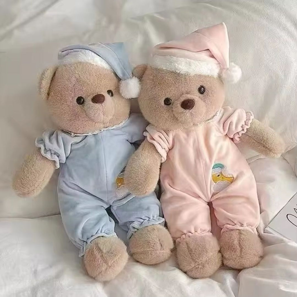 Good Night Teddy Bear Plush Toy (2 Sizes), (2 Colors)