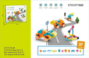 Toys Station Stick Magnetic Vehicle (37 Pieces)