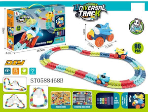 Flexible Rail Electric Car Set Changeable Track LED Lighting