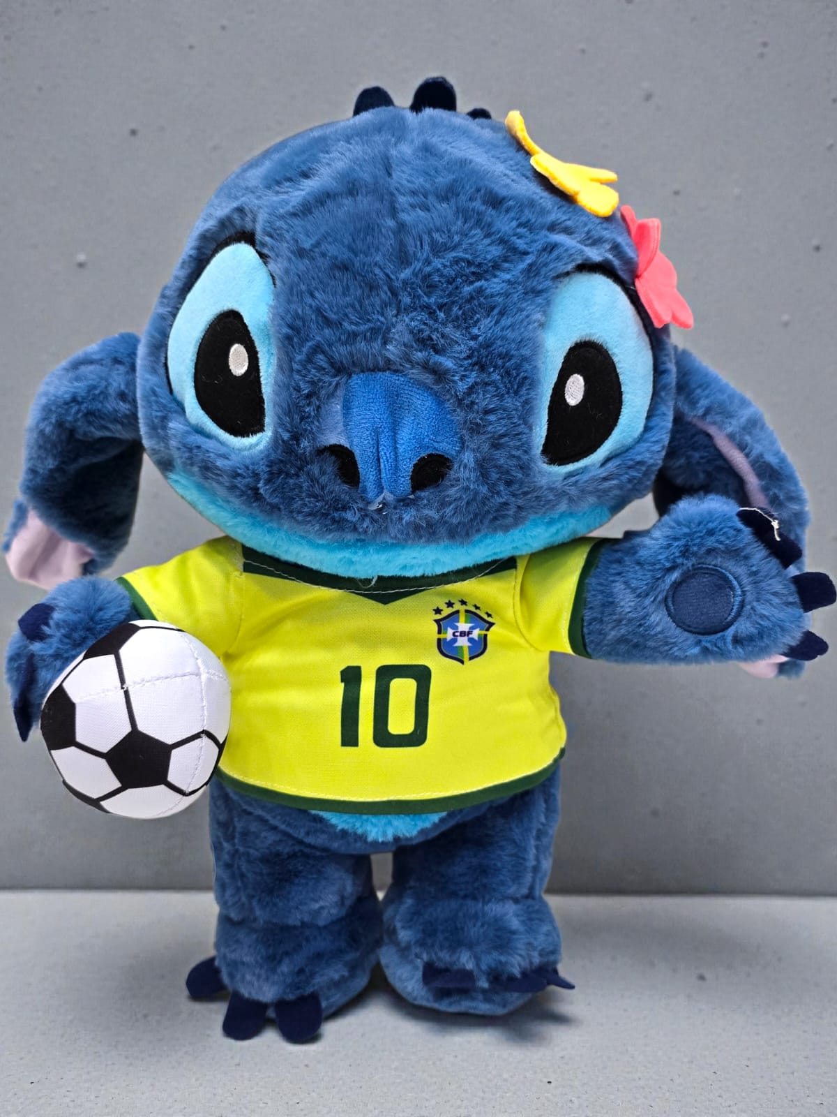 Disney Stitch Football Star Plush | Kids Stuffed Doll Pakistan