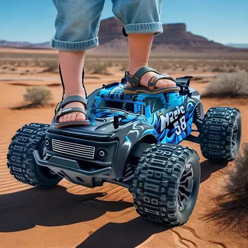 RC Cross Country Stunt Jeep with LED Lights