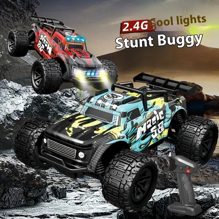 RC Cross Country Stunt Jeep with LED Lights