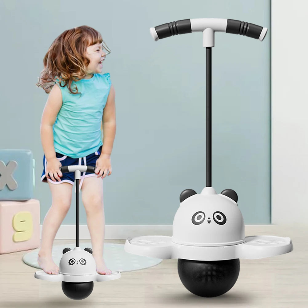 Cute Panda Pogo Jumper with Colorful Lights | Kids Toy