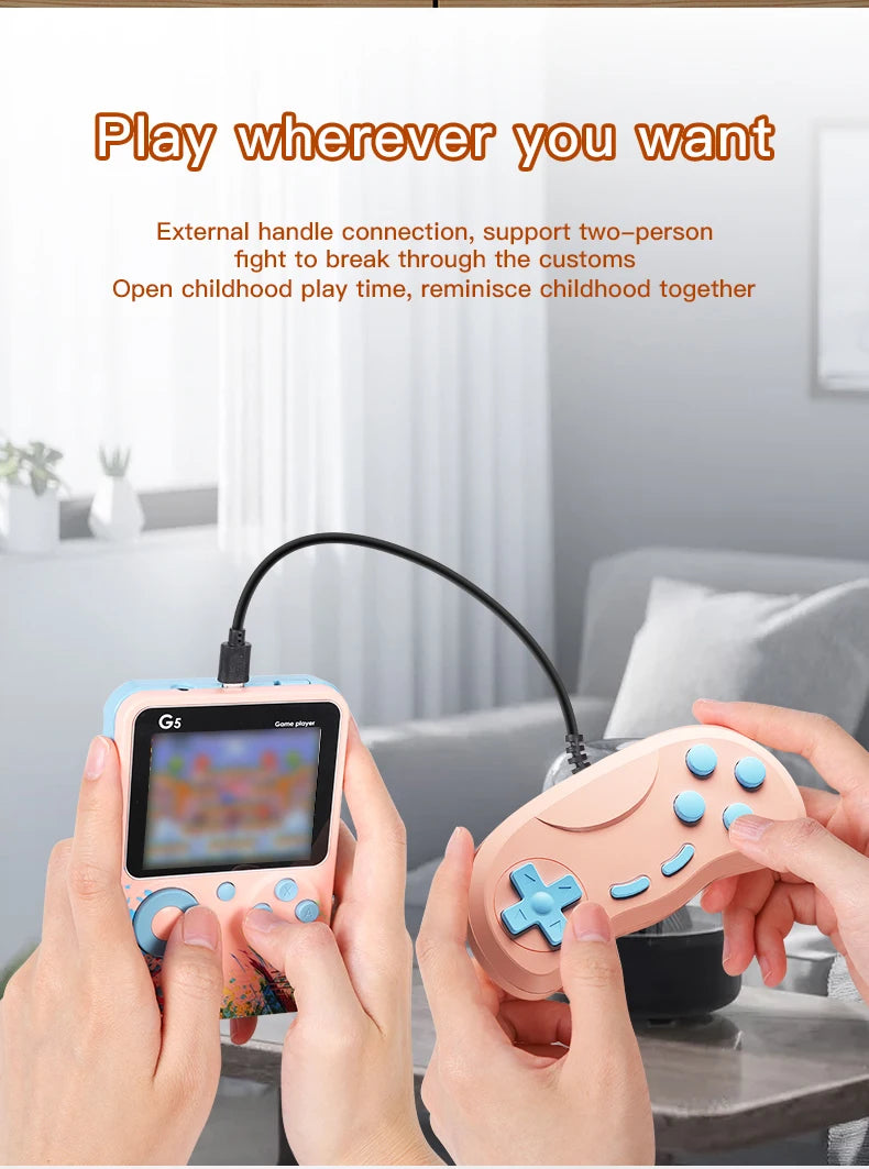 G5 Game Console Retro Handheld Portable 500-in-1 Classic Game Player