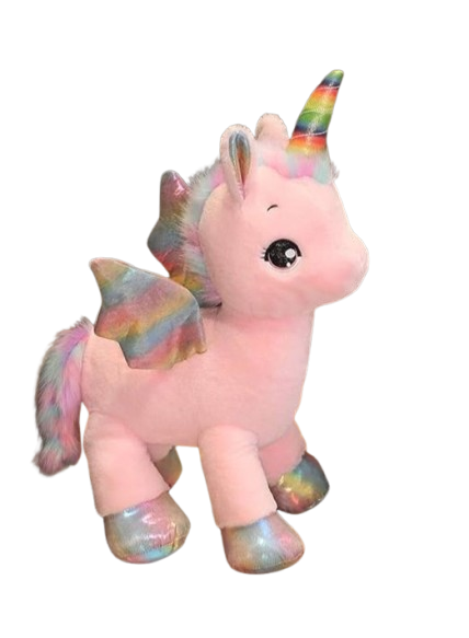 Unicorn (Standing & Sitting) Plush Toy (2 Colors), (4 Sizes)