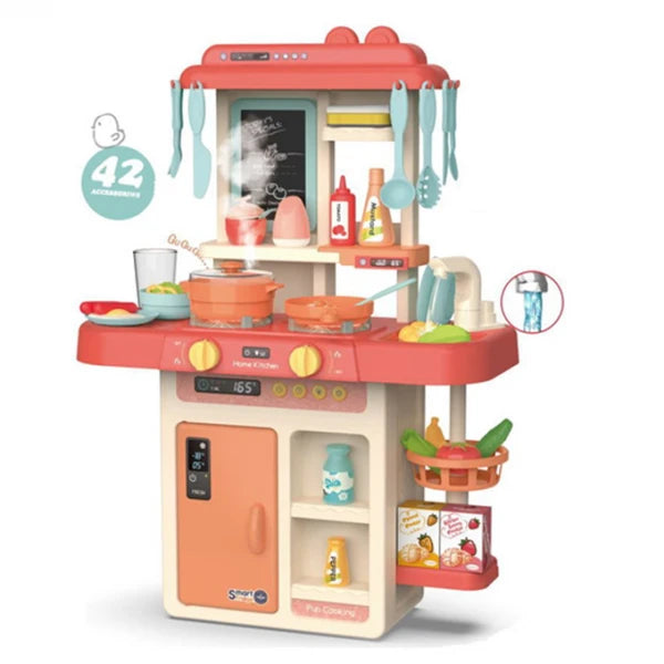 42 Pcs Kitchen Play Set with Spray Mist & Music