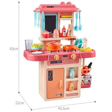 42 Pcs Kitchen Play Set with Spray Mist & Music