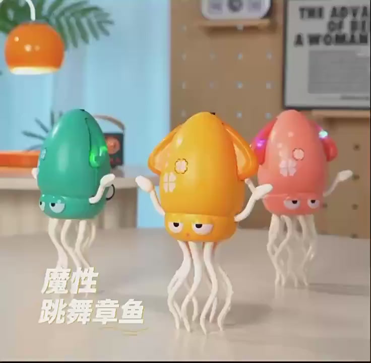 Electric Dancing Squid Toy with Lights, Music & Smart Movement